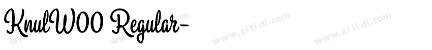 KnulW00 Regular字体转换
